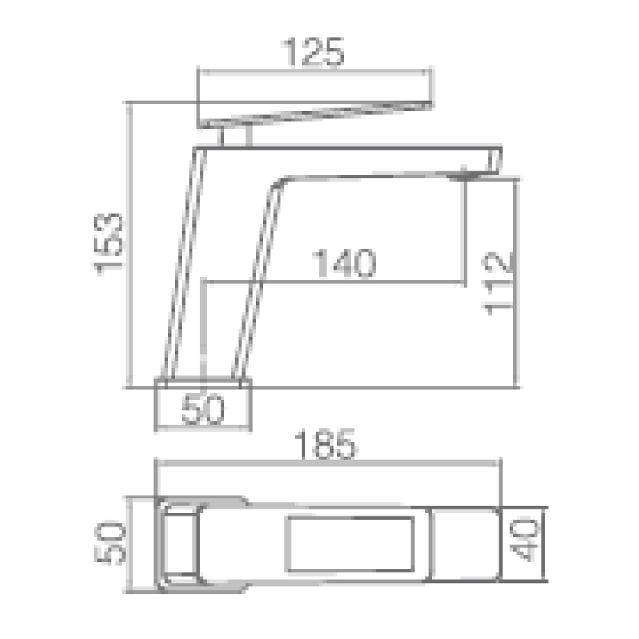 Mitigeur lavabo SUECIA - Noir mat