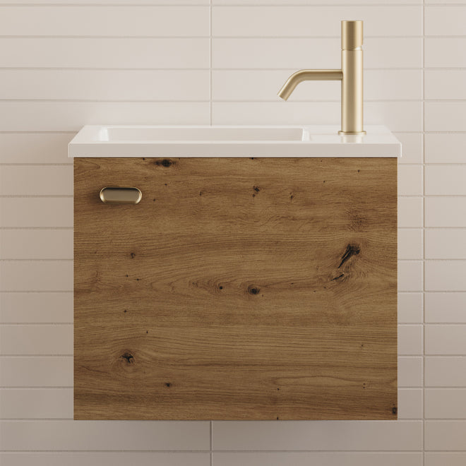 Meuble lave-mains 50 x 33 cm sans miroir - POLA