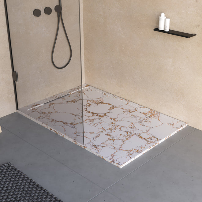 Receveur de douche en pierre naturelle extra plat à poser 80x140cm - ORIGINE