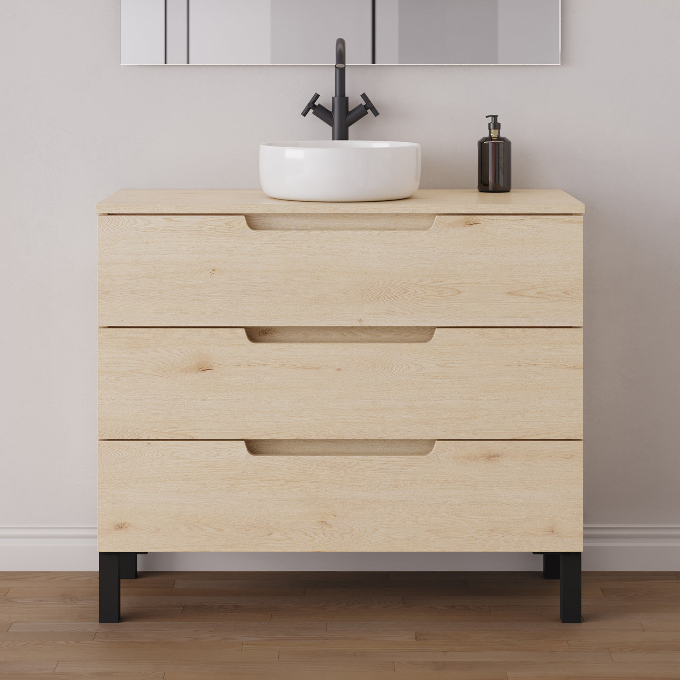 Meuble salle de bain RIZA 100cm calima vasque ares