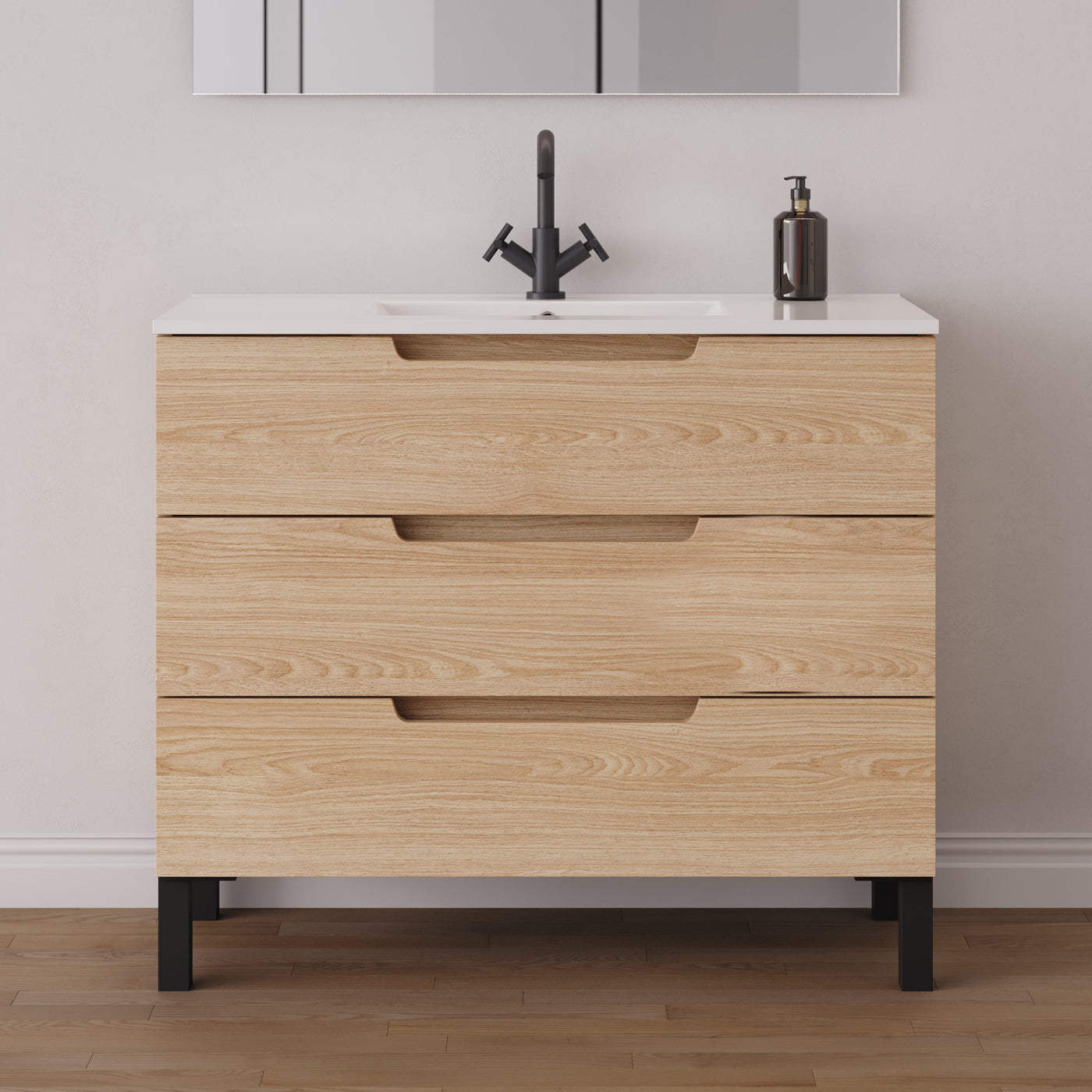 Meuble salle de bain RIZA 100cm roble era