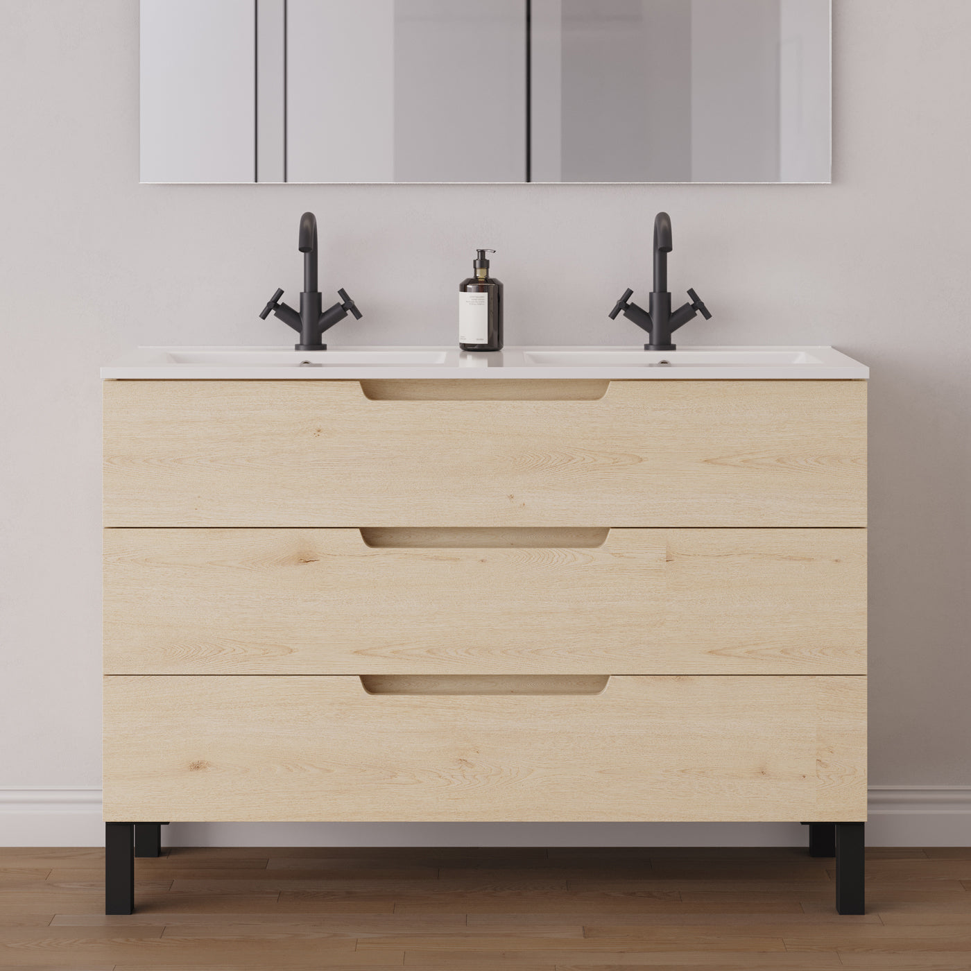 Meuble salle de bain RIZA 120cm  calima double vasque