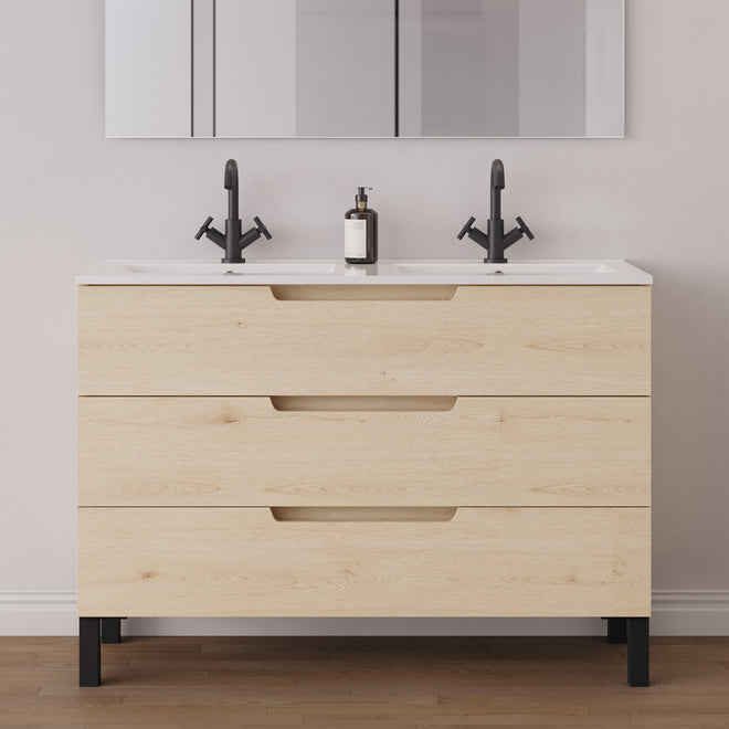 Meuble salle de bain RIZA 120cm  calima double vasque
