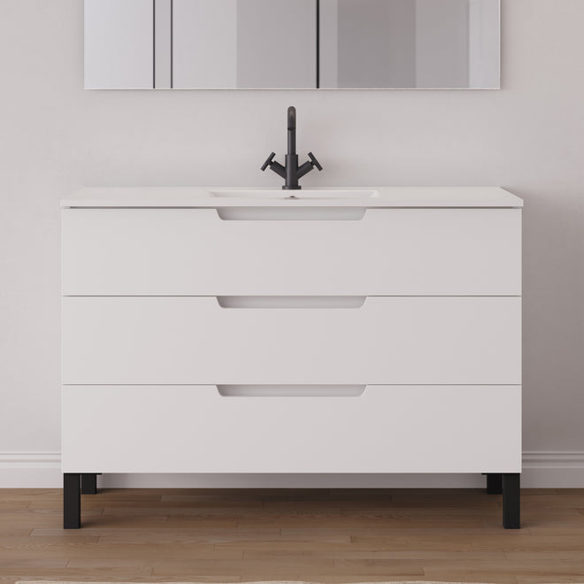 Meuble salle de bain RIZA 120cm blanc