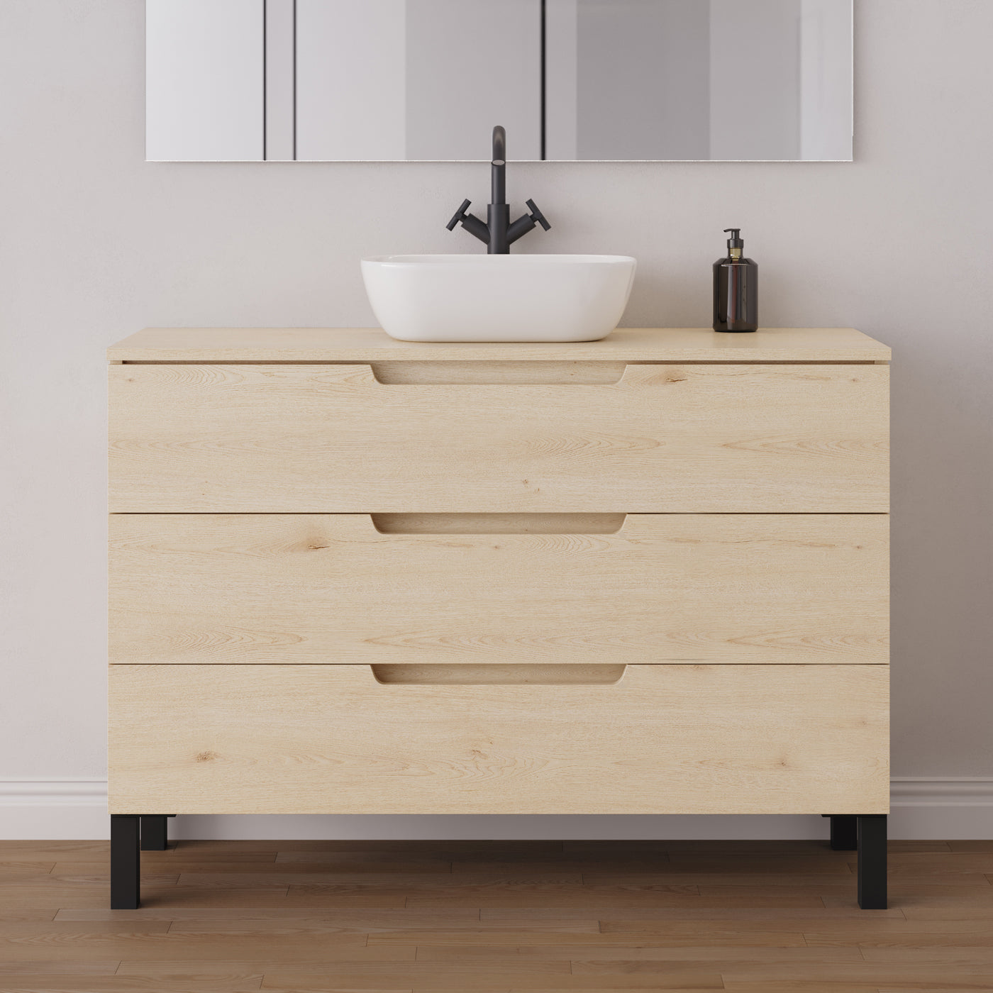 Meuble salle de bain RIZA 120cm calima vasque zeus