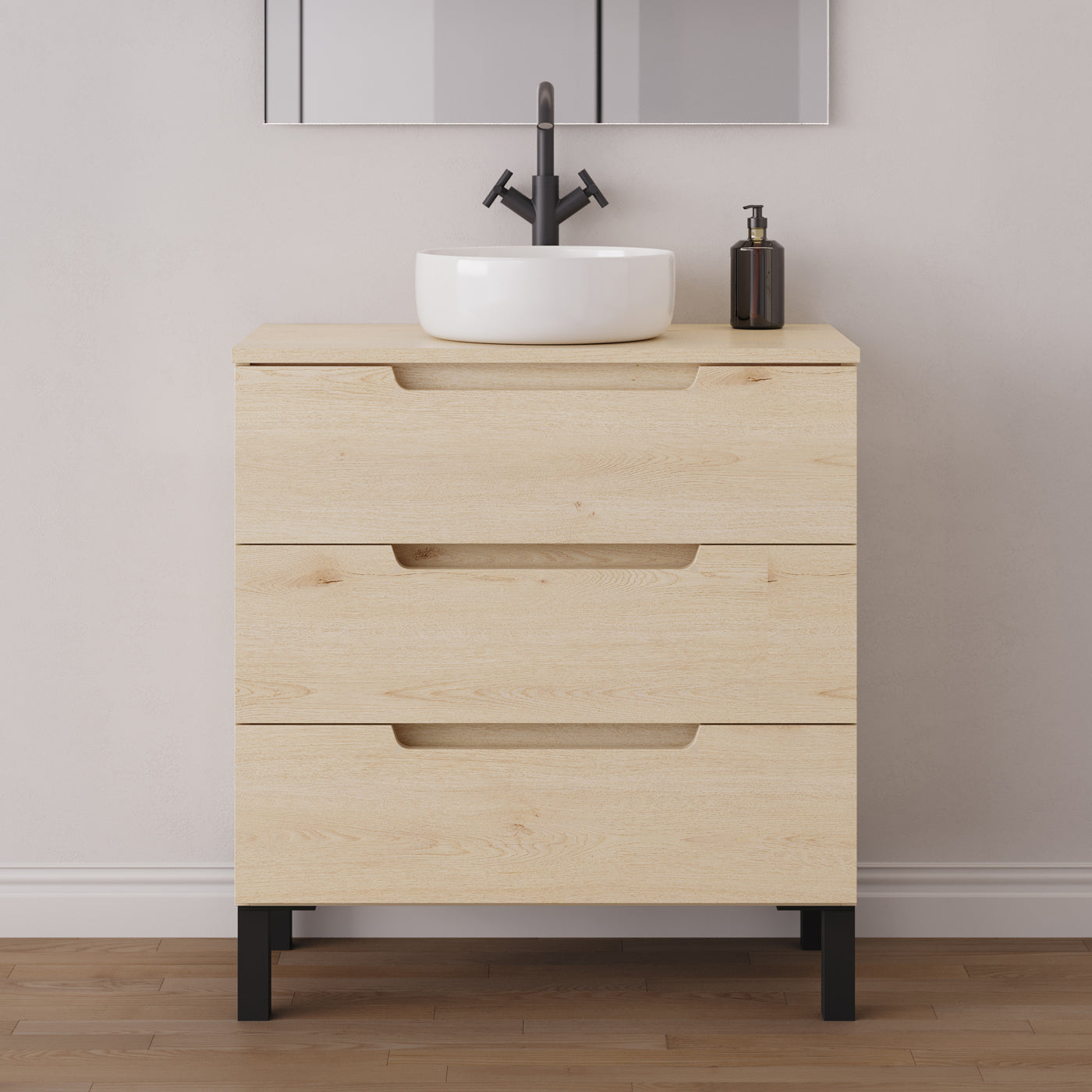 Meuble salle de bain RIZA 80cm calima vasque ares