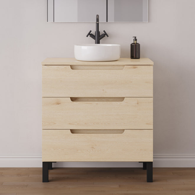 Meuble salle de bain RIZA 80cm calima vasque ares