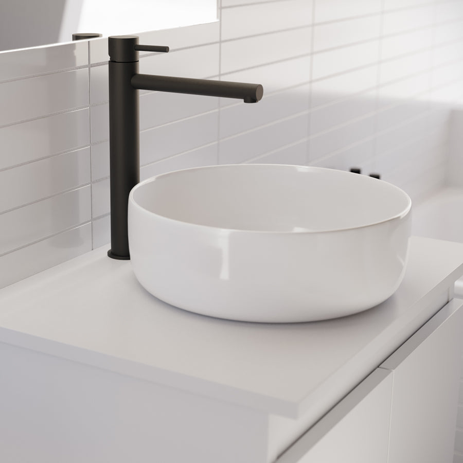 Mitigeur lavabo réhaussé SIMAO - Anthracite