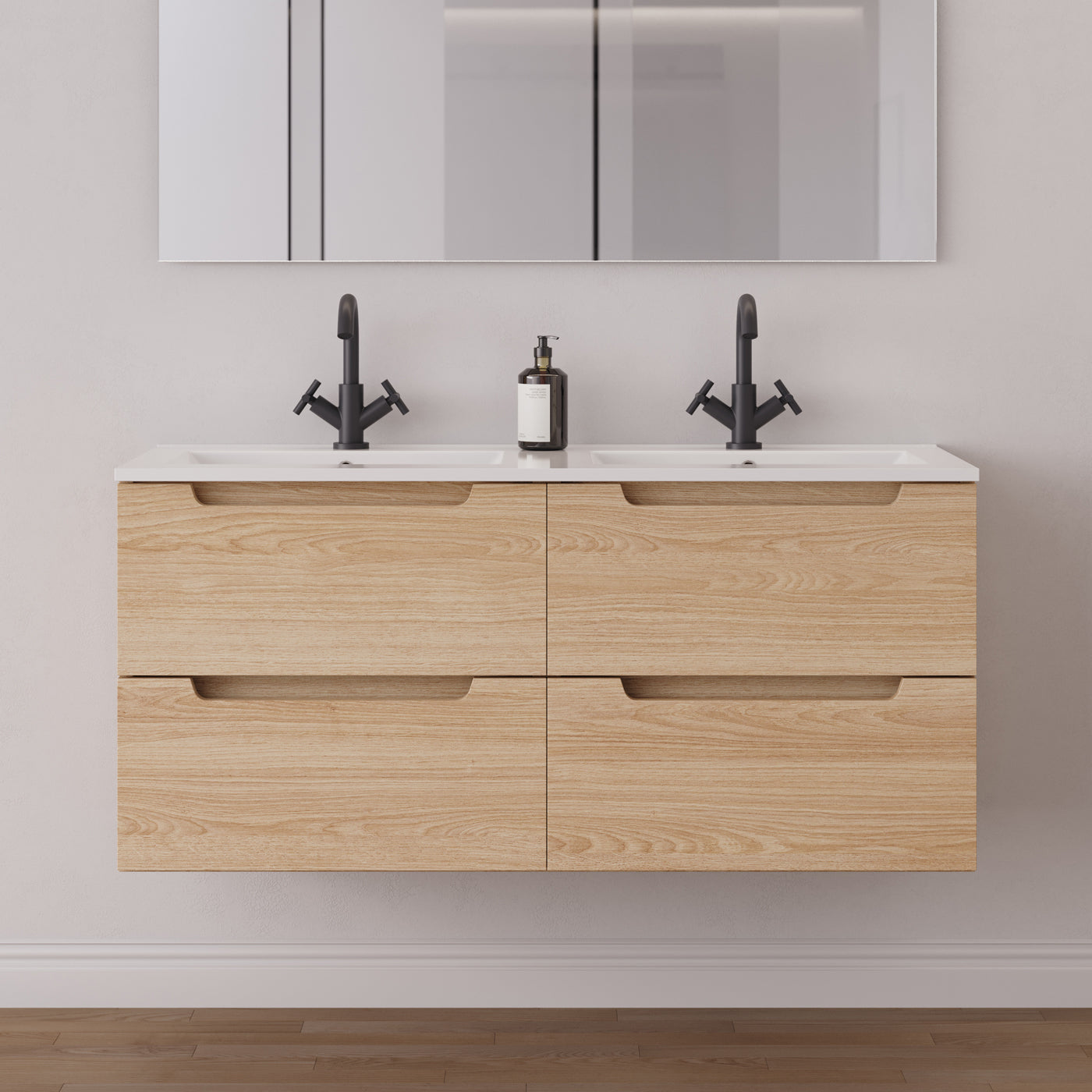 Meuble salle de bain SONRIZA 120cm roble era double vasque