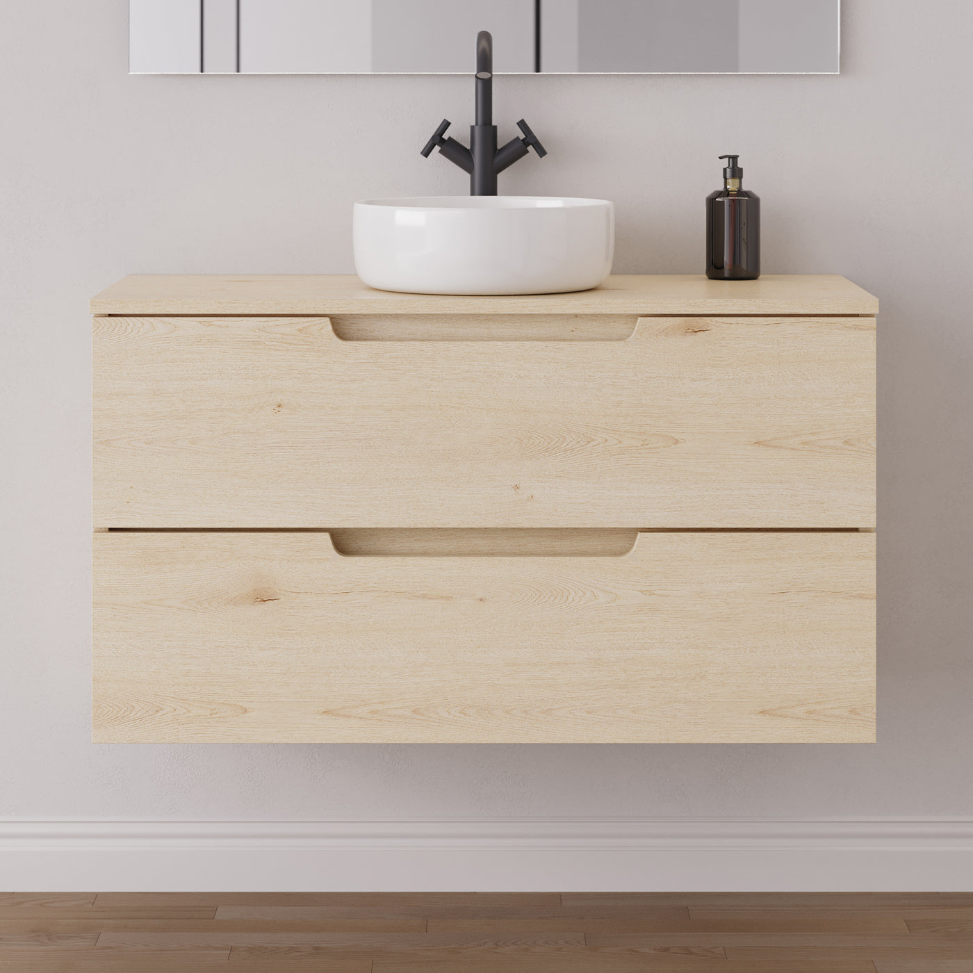 Meuble salle de bain SONRIZA 100cm calima vasque ares