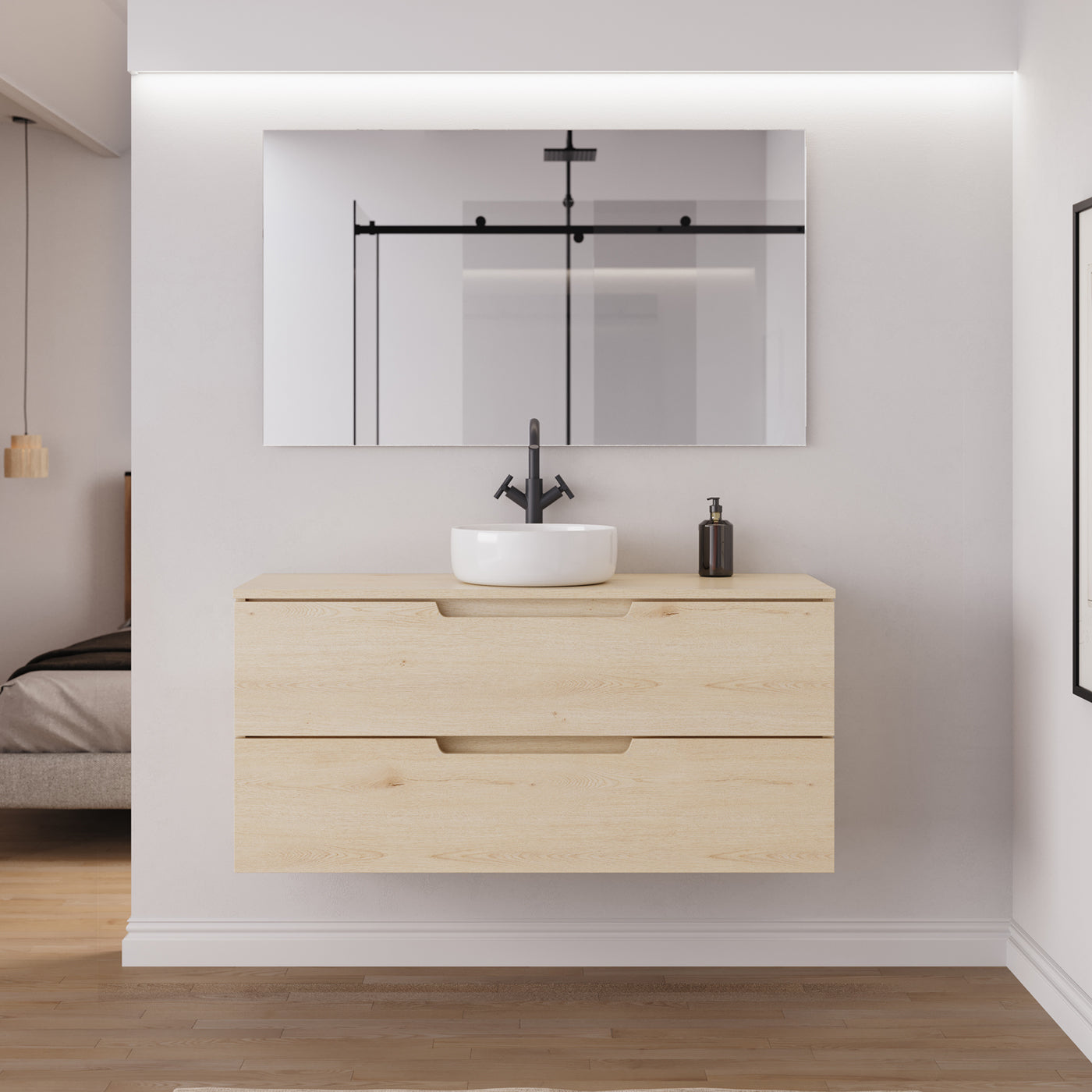 Ambiance meuble salle de bain SONRIZA 120cm calima vasque ares