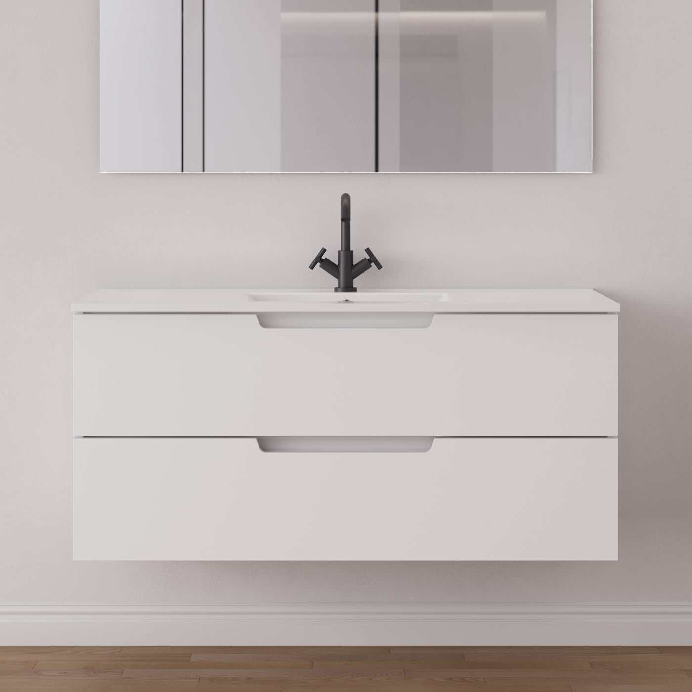 Meuble salle de bain SONRIZA 120cm blanc