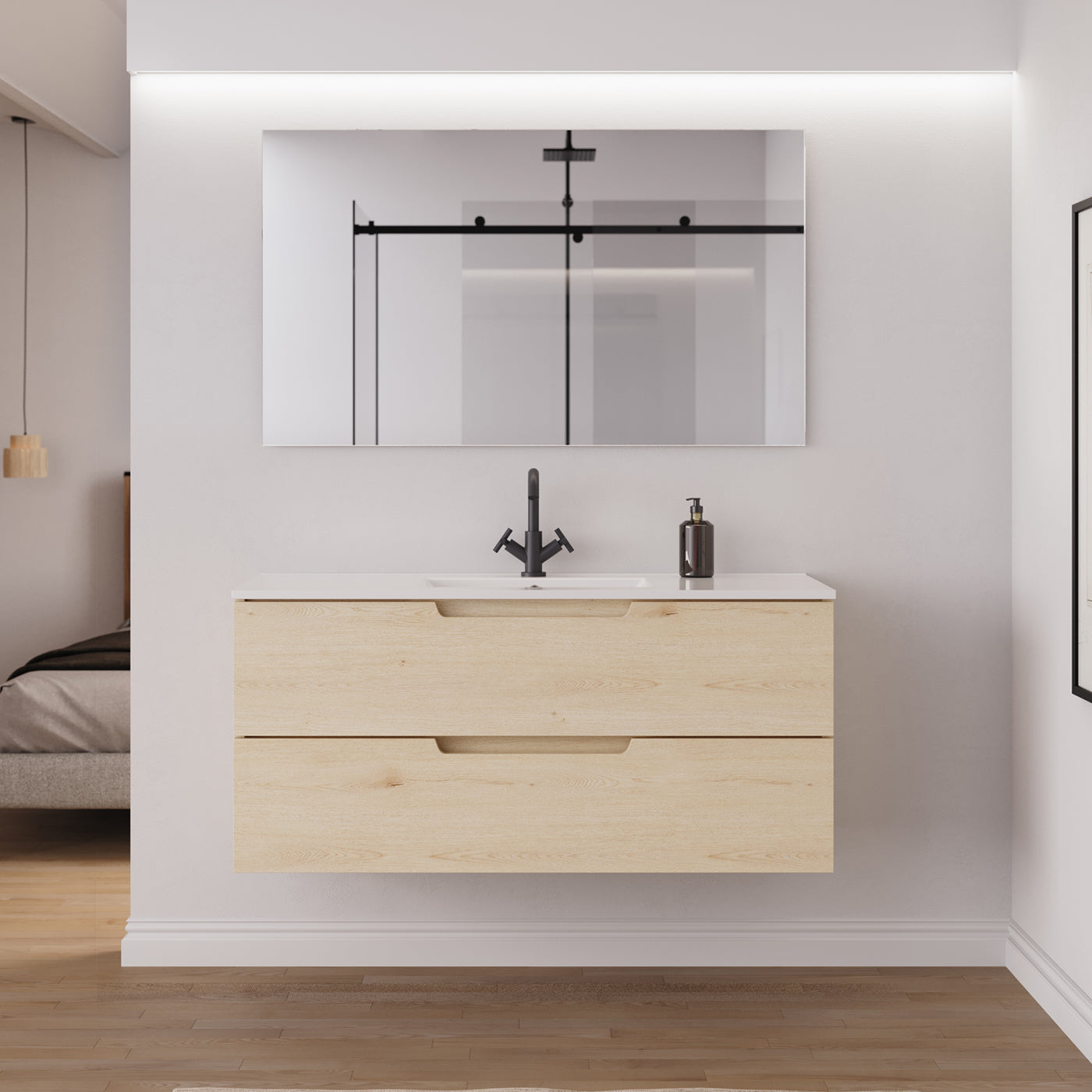 Ensemble Meuble salle de bain SONRIZA 120cm calima