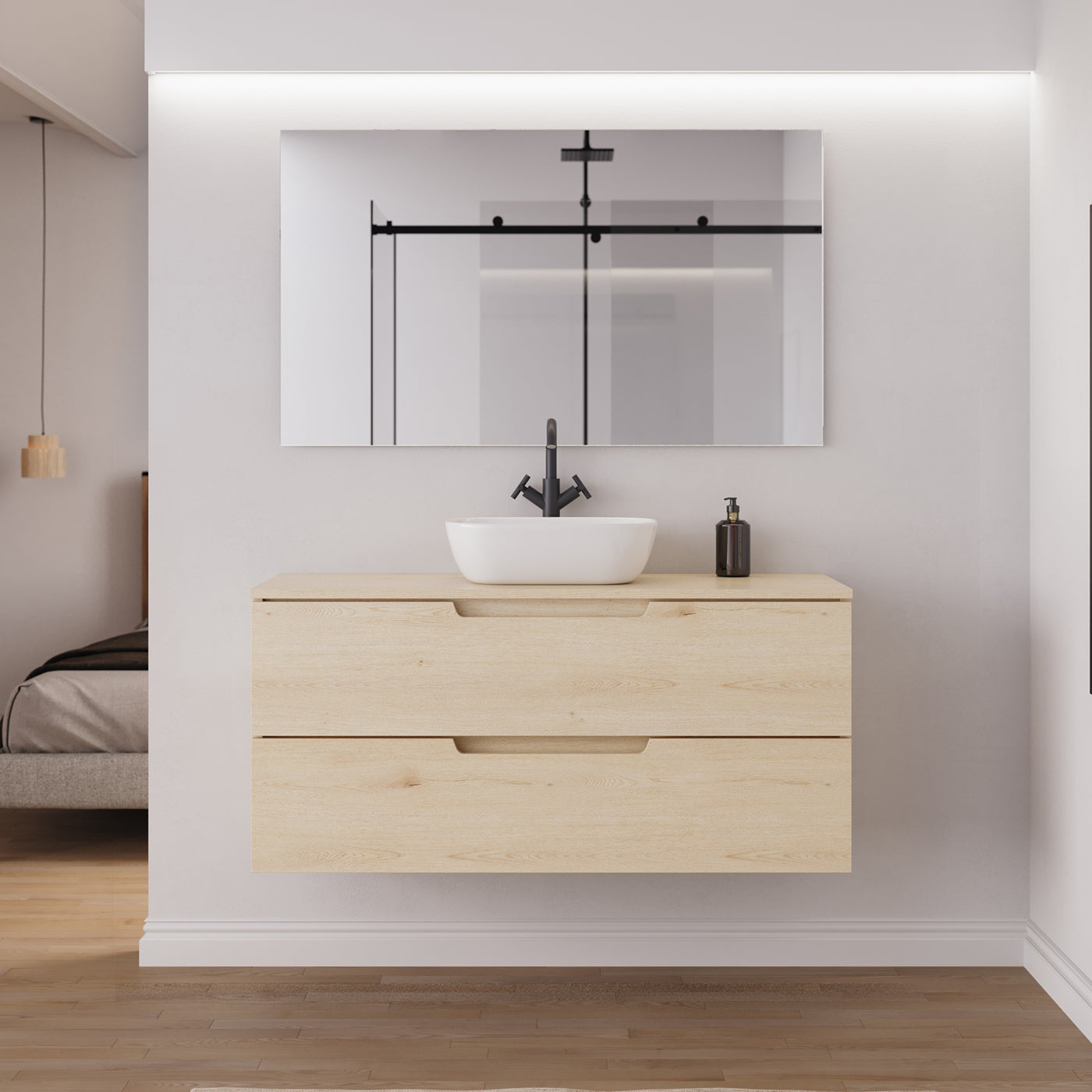 Ambiance meuble salle de bain SONRIZA 120cm calima vasque zeus