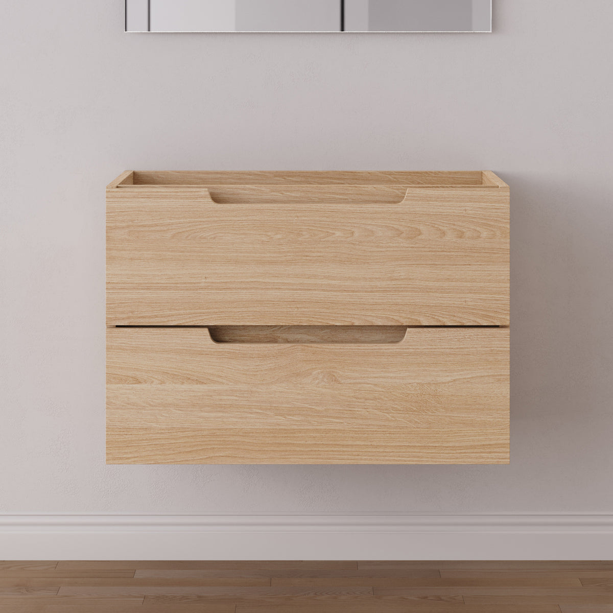 Meuble sous vasque SONRIZA 80 cm 2 tiroirs roble era
