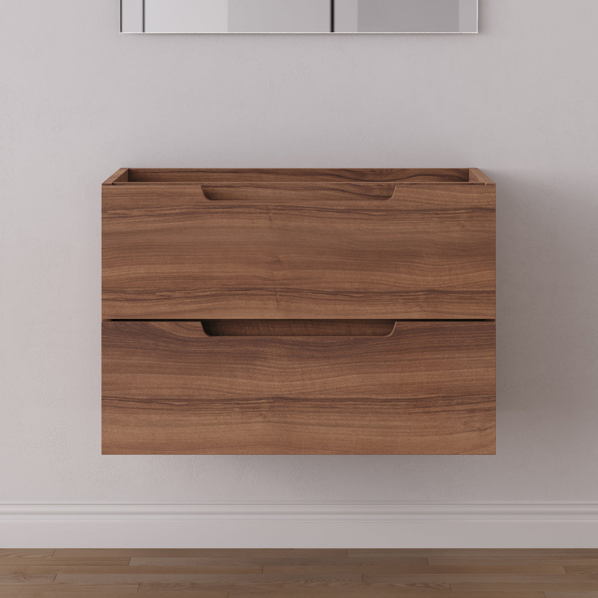 Meuble sous vasque SONRIZA 80 cm noyer