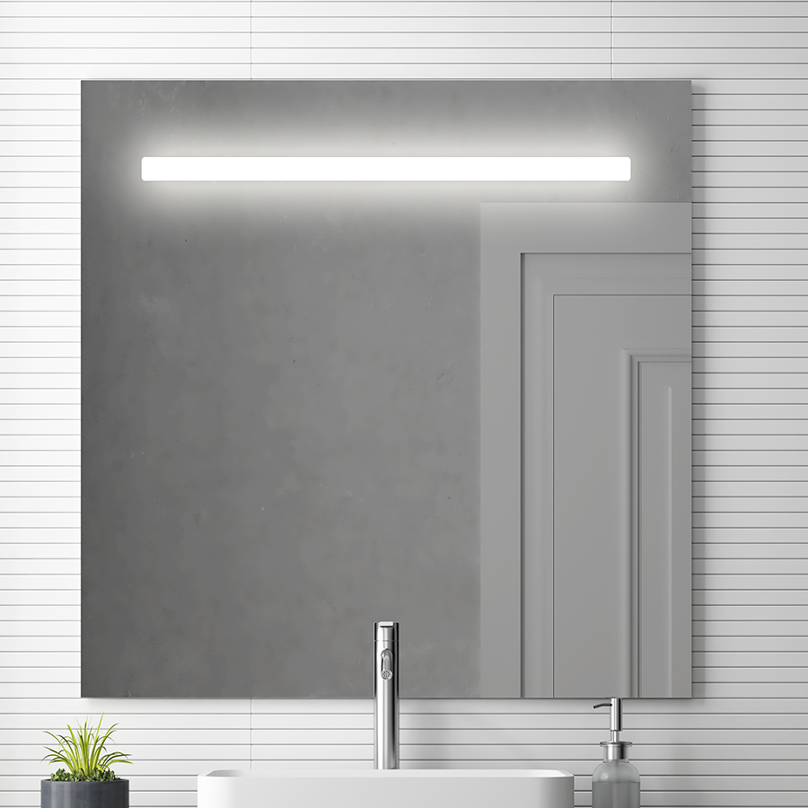Miroir éclairage LED de salle de bain STAM avec interrupteur tactile - 70x80cm
