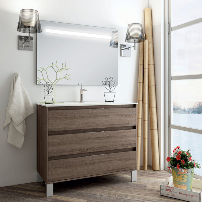Meuble de salle de bain TIRIS 3C 80 100 cm Britannia miroir Stam