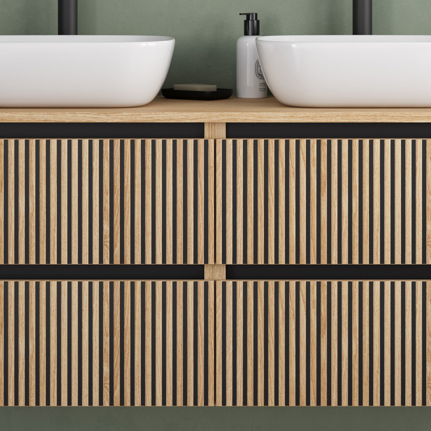 Meuble de salle de bain Veneria 120 140 cm vasque zeus roble era detail2