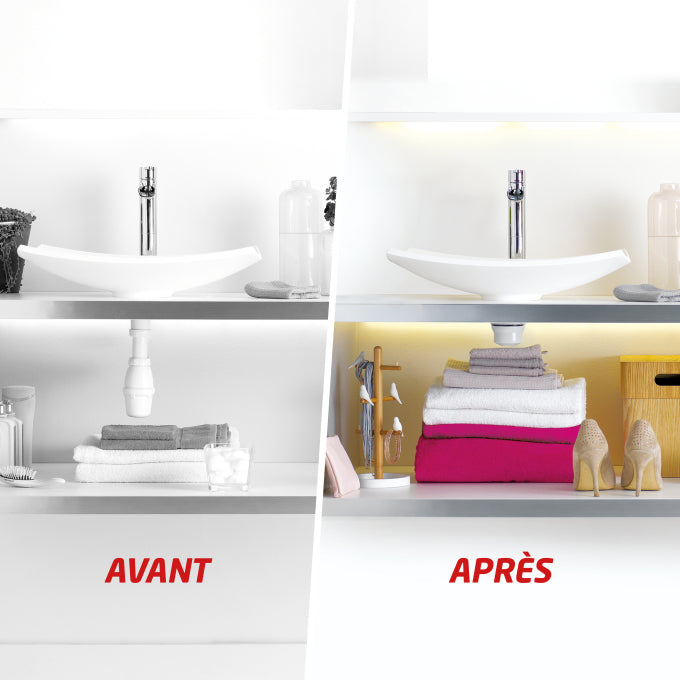 Vidage complet compact WIRQUIN - Clapet quick clac en laiton noir mat