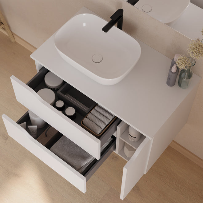Plateau hydrofuge, 700x460x19, Blanc brillant