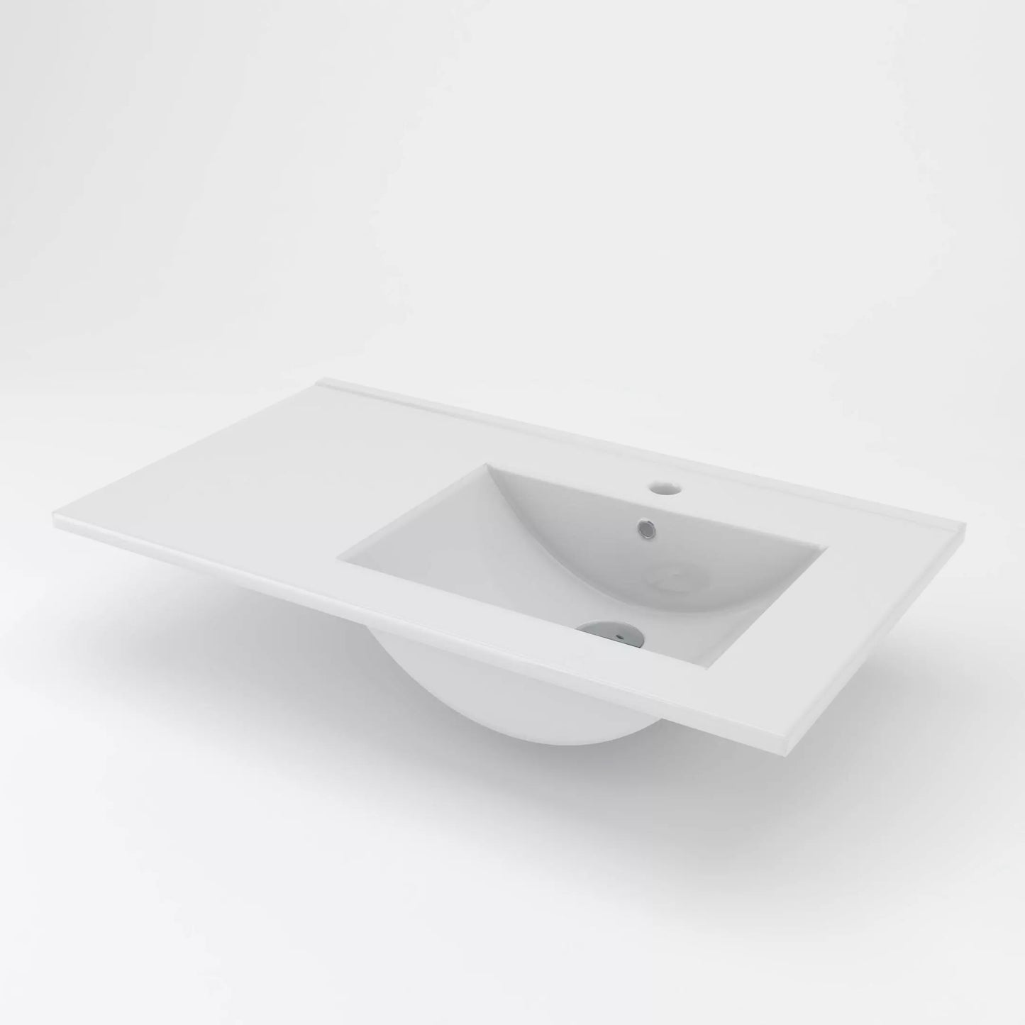 Plan vasque 80 cm déporté droite