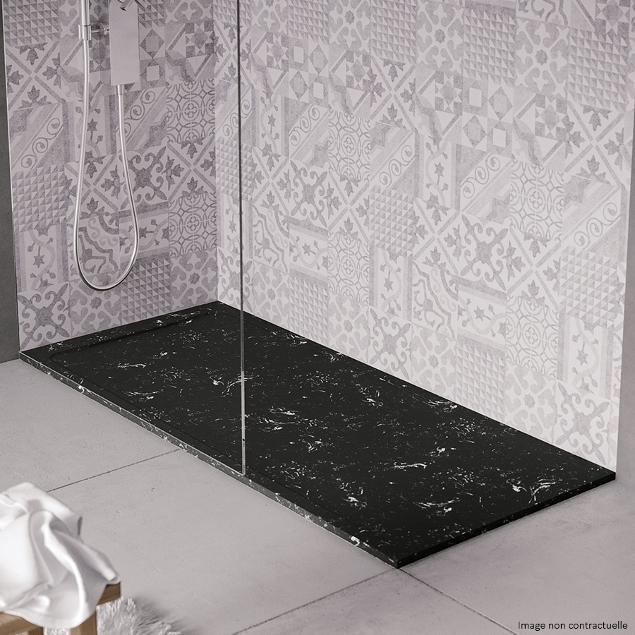Receveur de douche en pierre naturelle extra plat à poser 70x100cm - ORIGINE