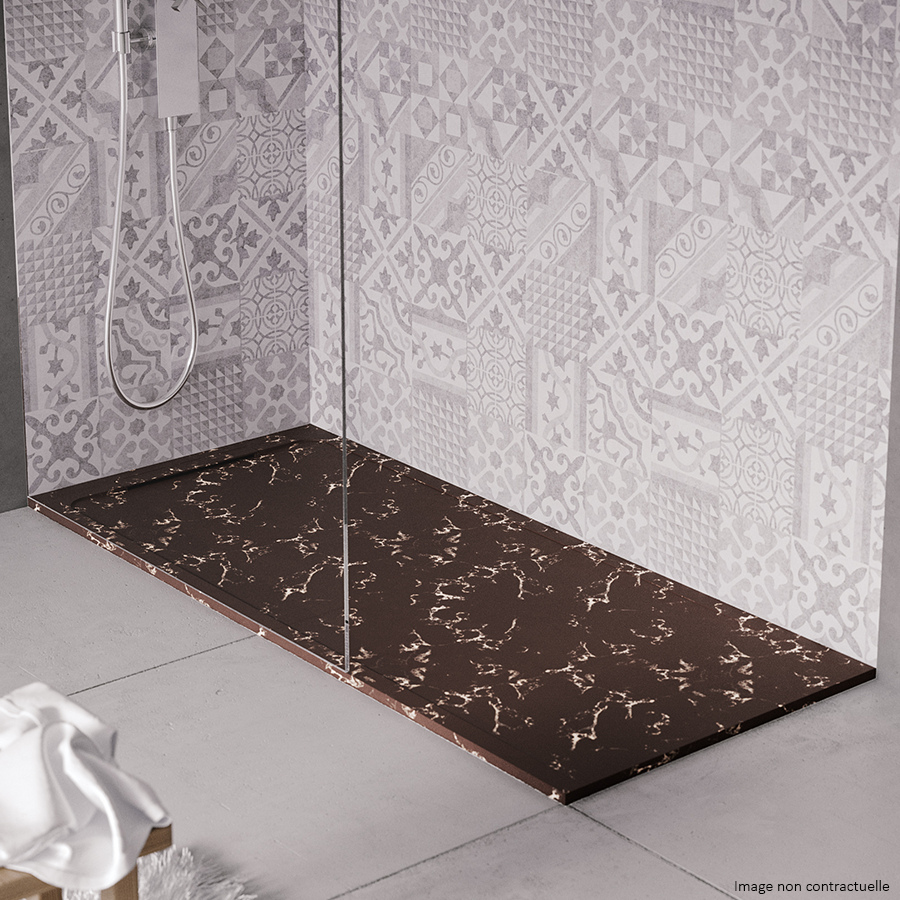 Receveur de douche en pierre naturelle extra plat à poser 90x150cm - ORIGINE